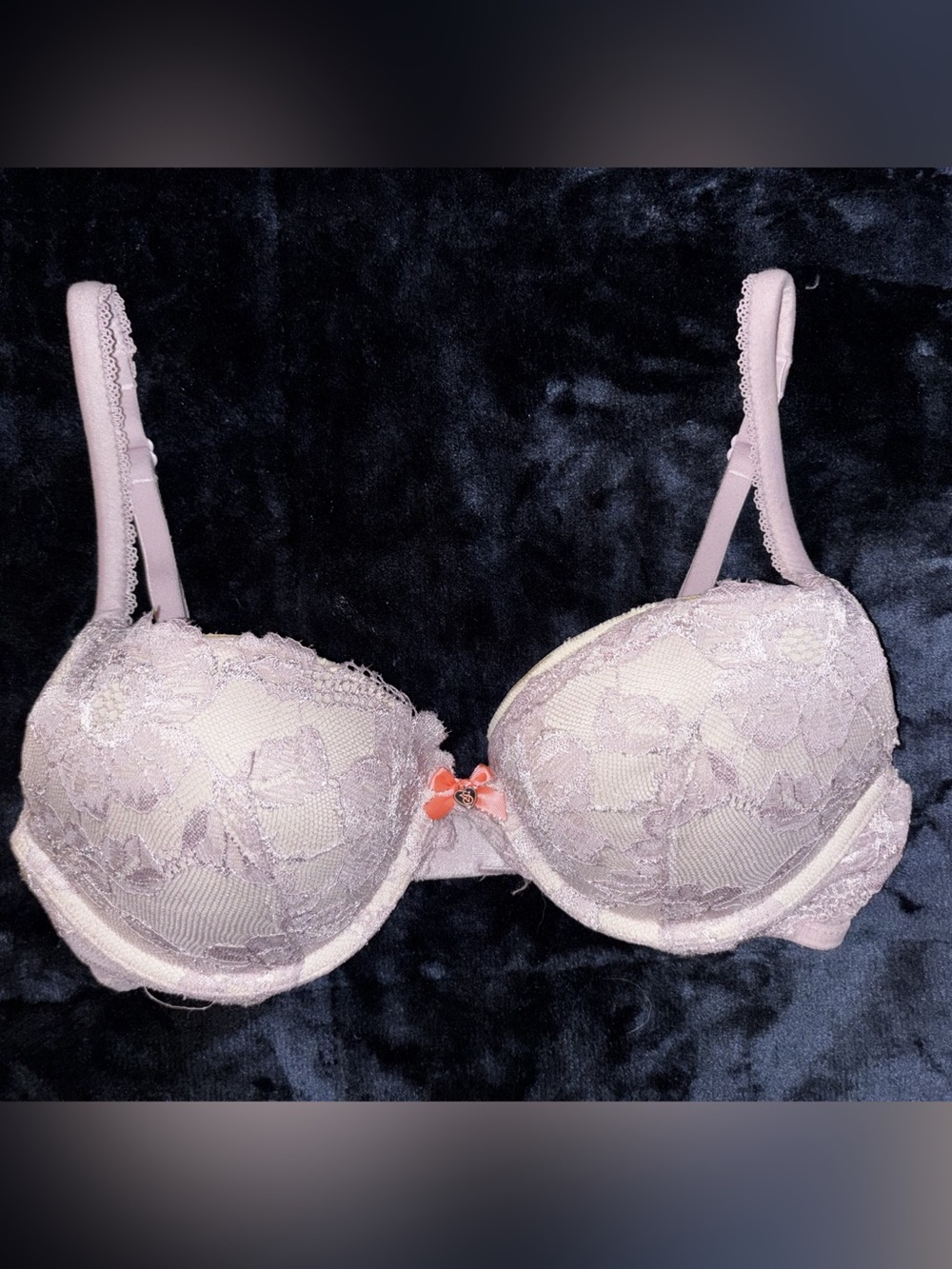 Victoria's Secret Body by Victoria Push-Up Bra Floral Lace Pink